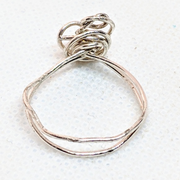 Handcrafted Sterling Silver Knot Ring Size 6.5 - Picture 2 of 8